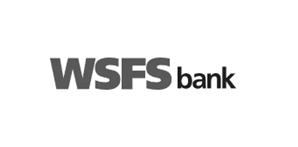 Black text WSFS Bank logo